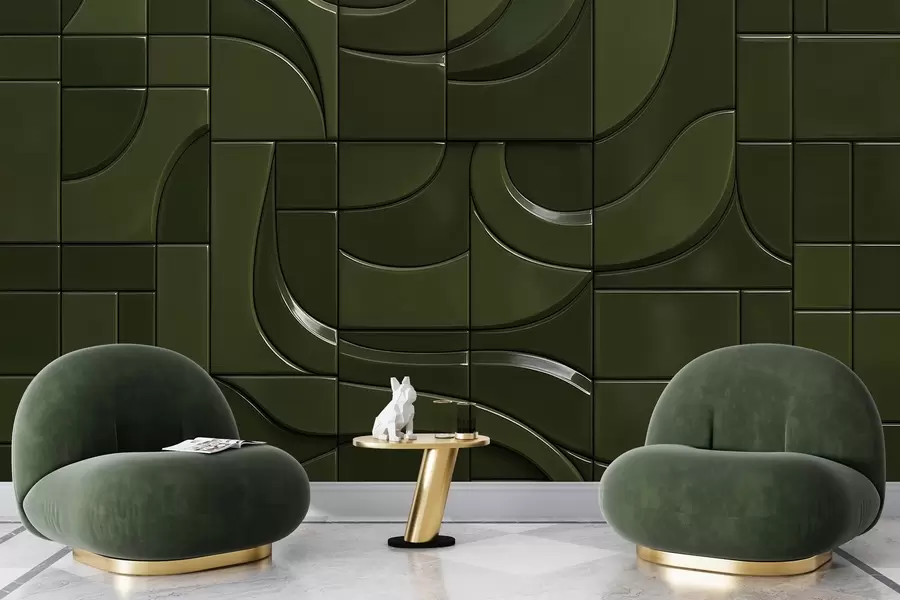 Wall Mural Photo Wallpaper Imitation of glossy panels w04325