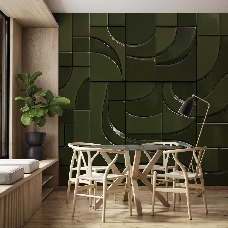 murales Imitación de paneles brillantes w04325