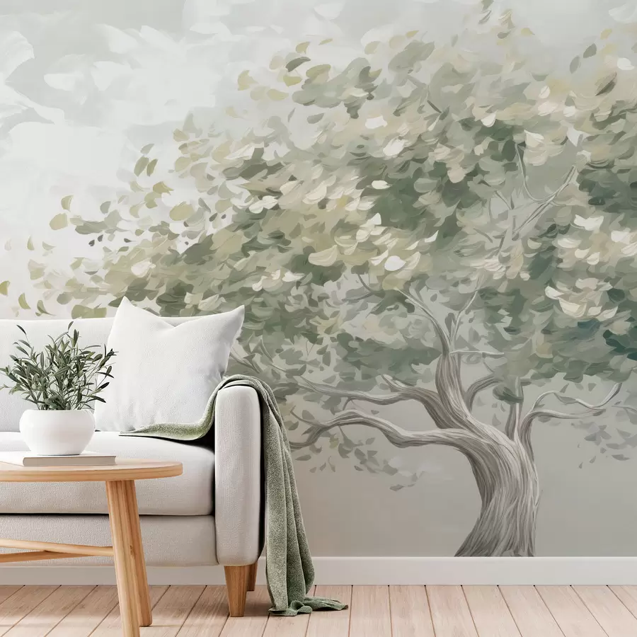 Wall Mural Photo Wallpaper Tree imitation of painting w04356