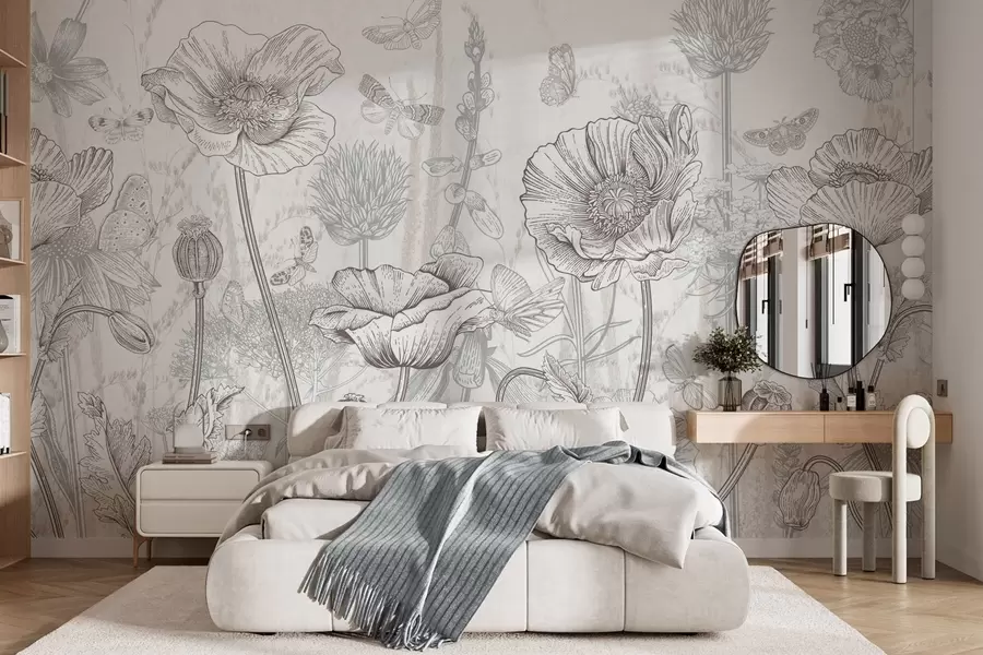 Wall Mural Photo Wallpaper Wild flowers w04360v1