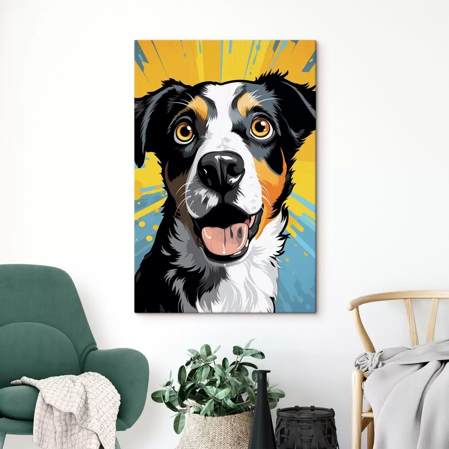 murales Perro feliz Pop Art s45279