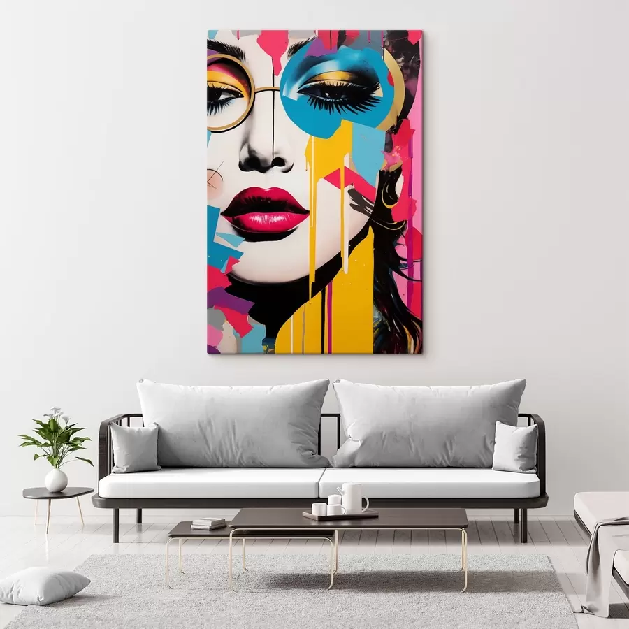 wall murals Colors Behind Glasses s45284