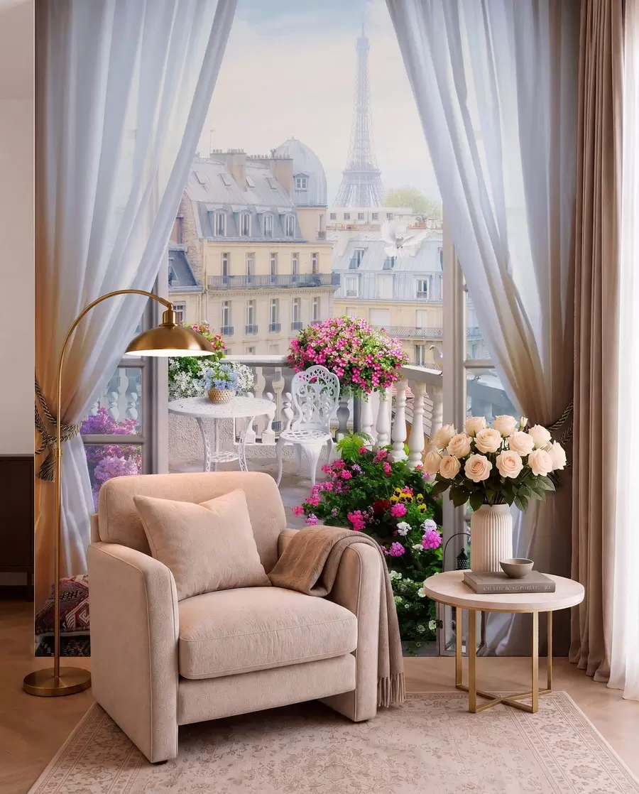 wall murals Paris, view from the window u79425