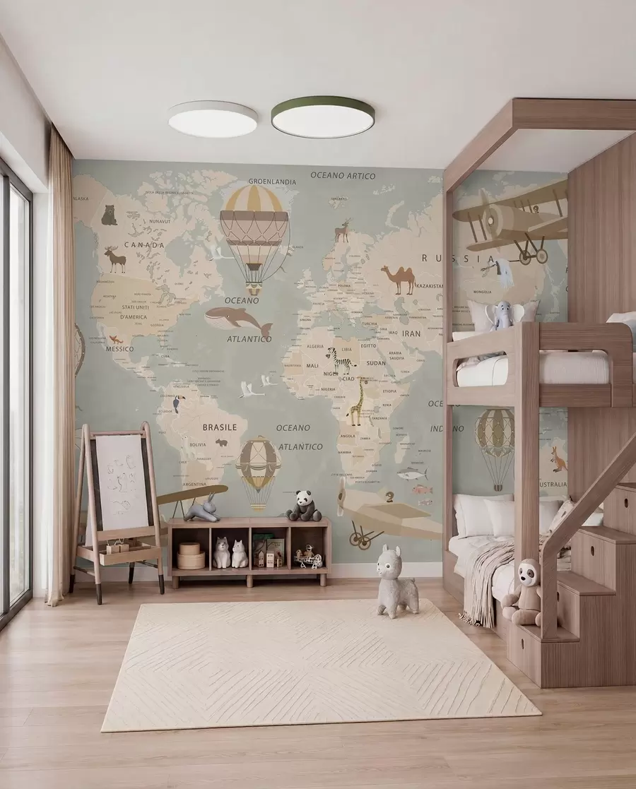 wall murals Little Atlas in Italian u79997