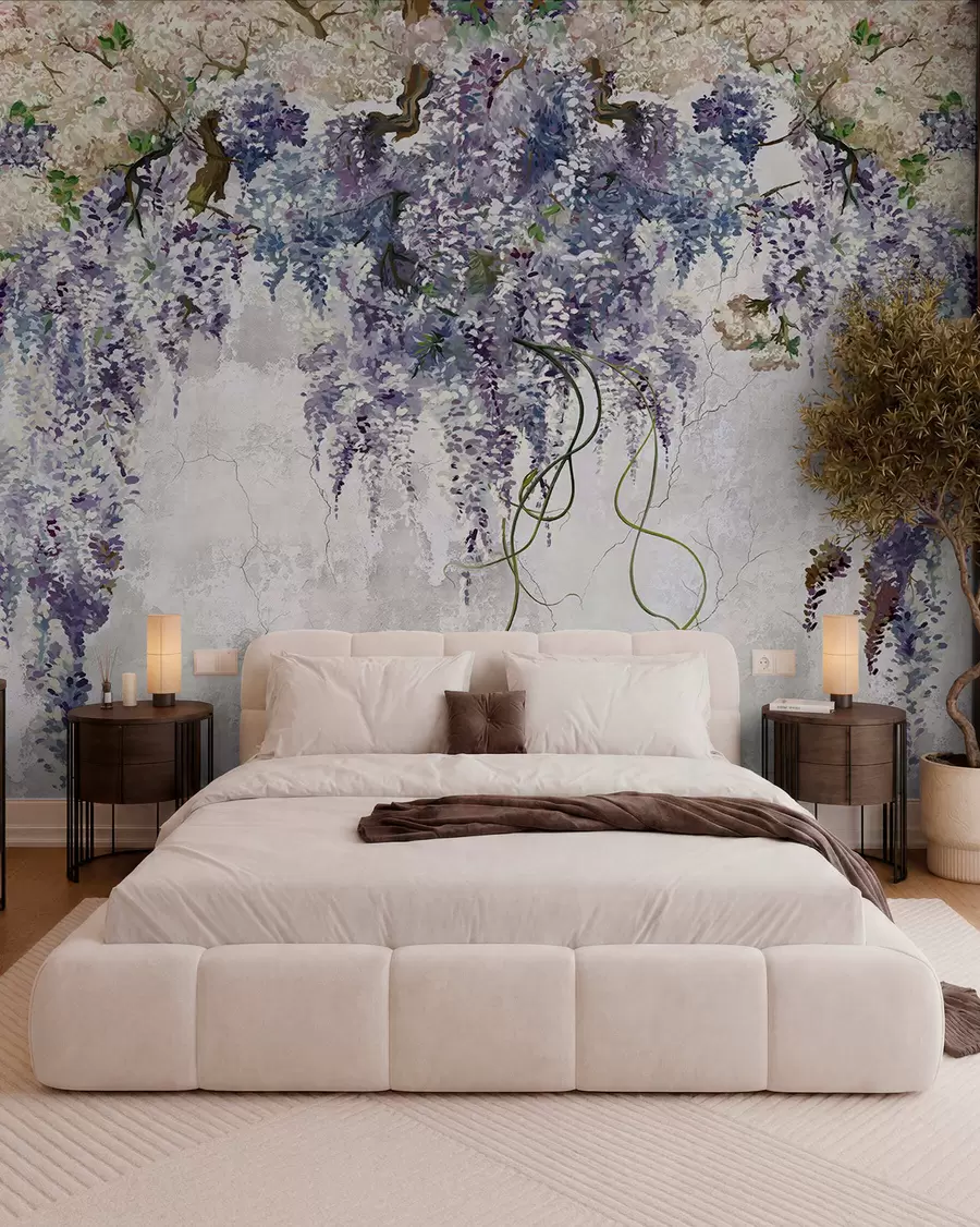 peintures murales Branches de lilas Boho u71720
