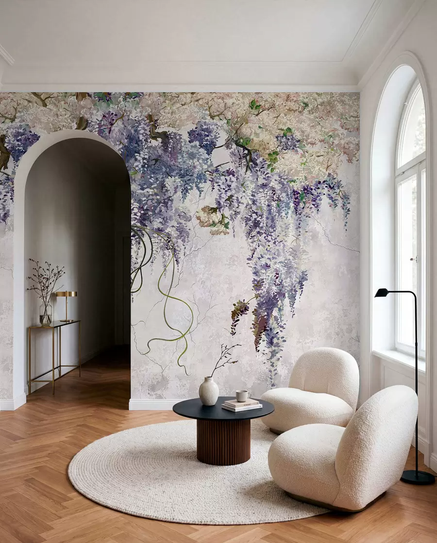 Wall Mural Photo Wallpaper Branches of lilacs Boho u71720