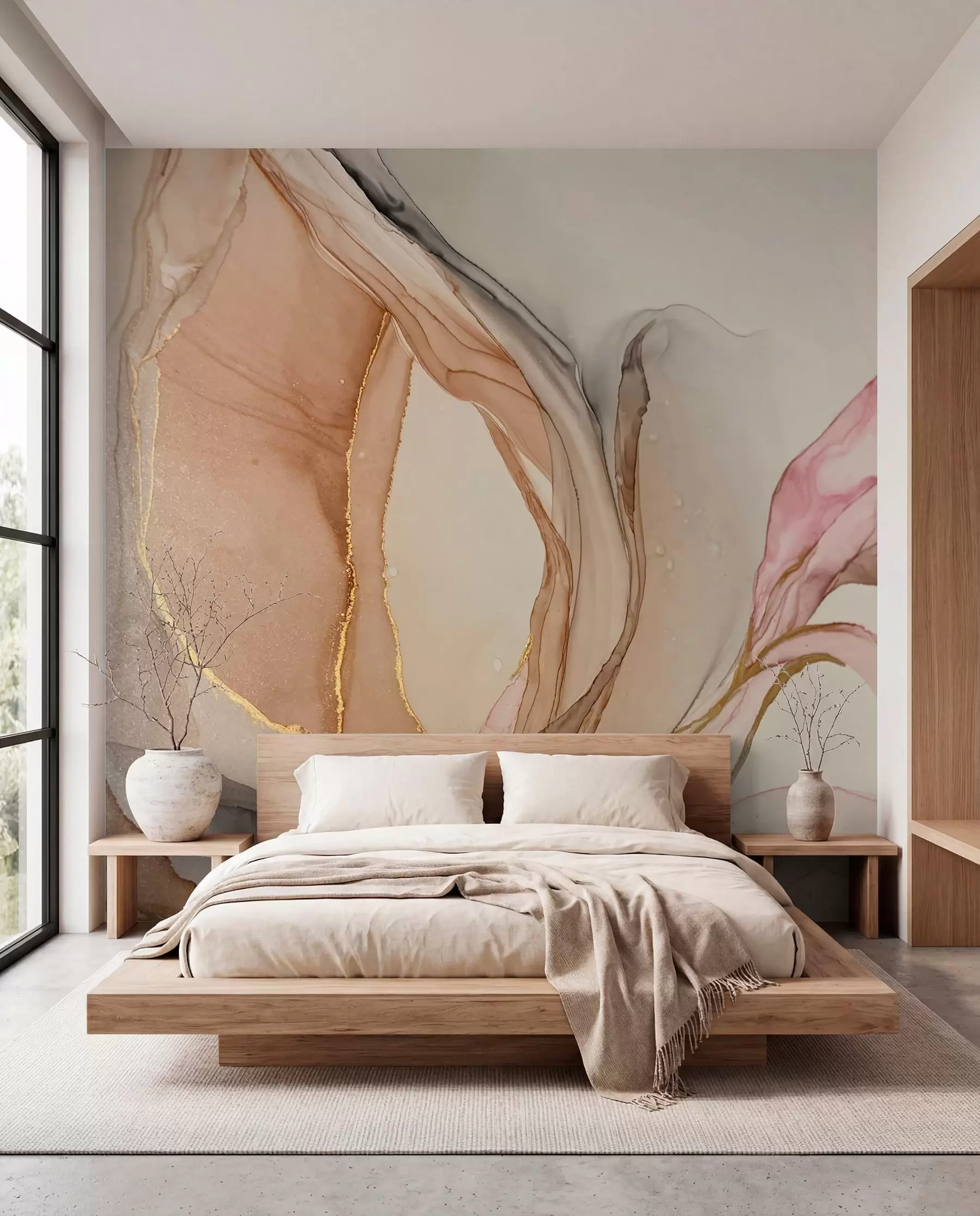 wall murals Liquid paints, marble effect u71828