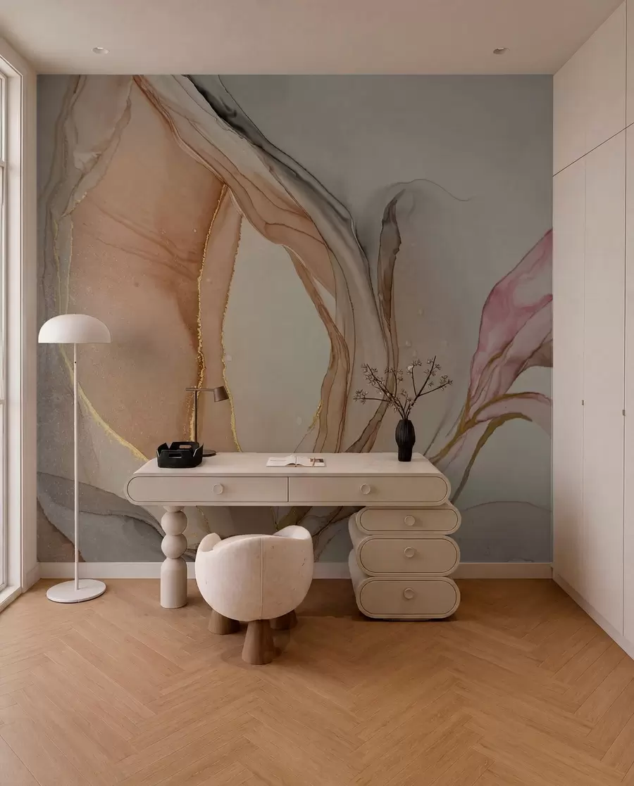 wall murals Liquid paints, marble effect u71828