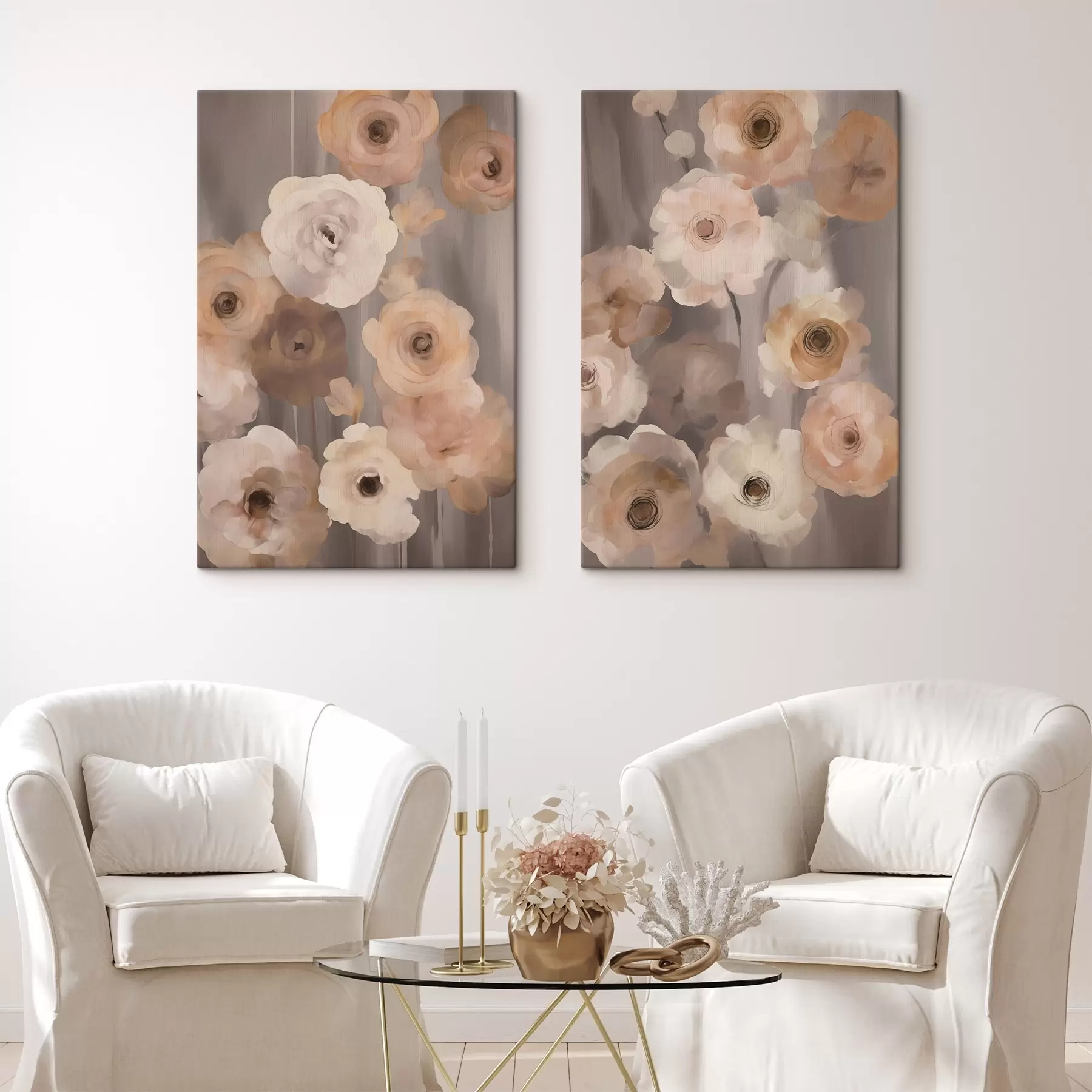 murales flores abstractas m00542