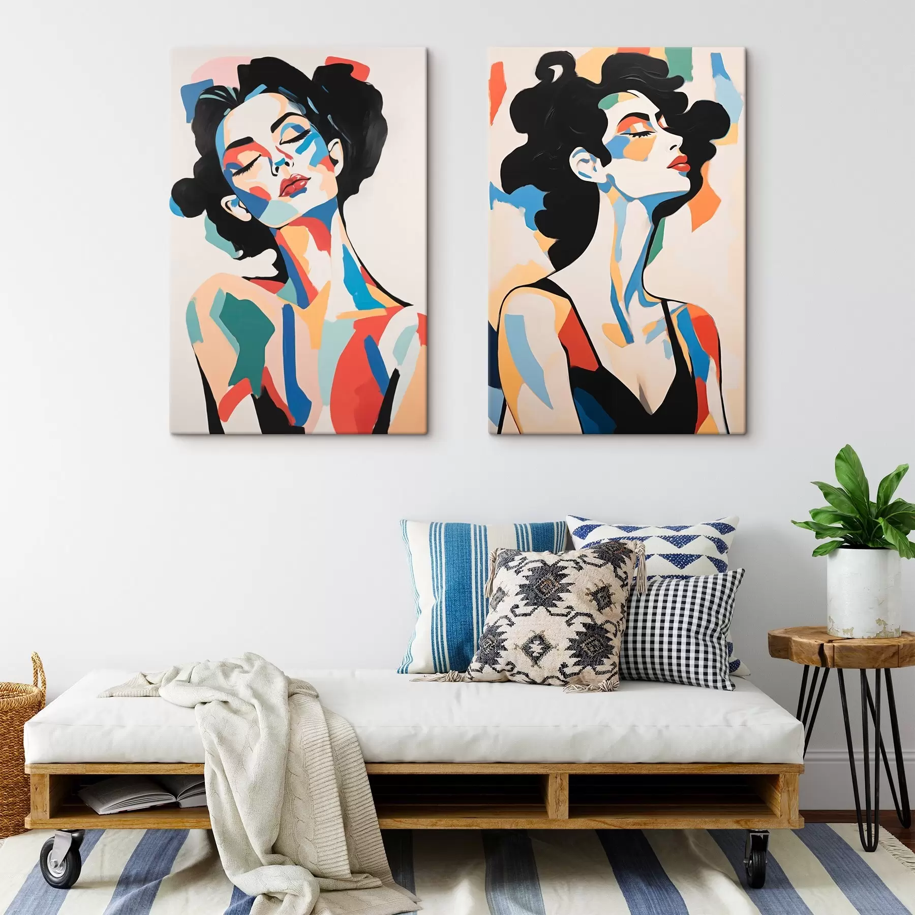 wall murals Abstract portraits of women m00543