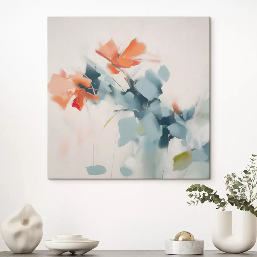 murales Pintura abstracta imitación flores s45303