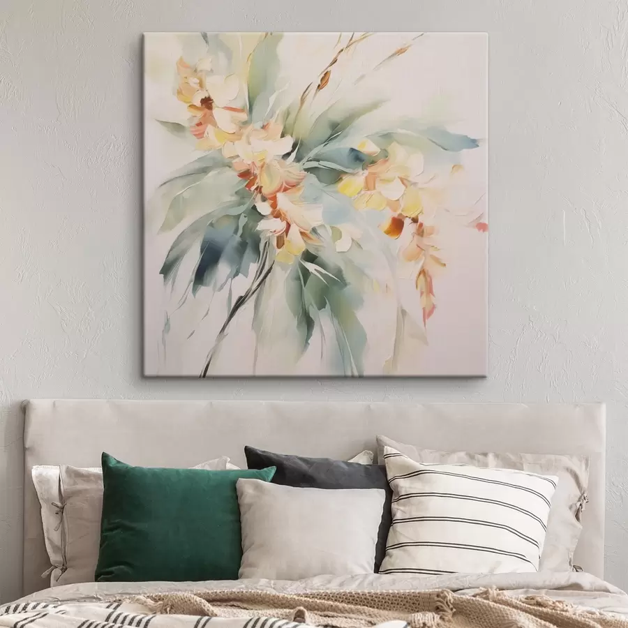 wall murals Abstract flowers in foliage s45305