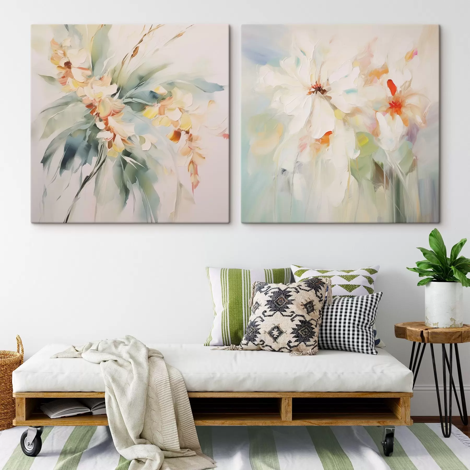 murales flores abstractas m00565