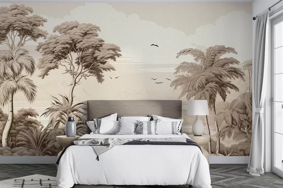 Wall Mural Photo Wallpaper Trees on the Horizon w04363