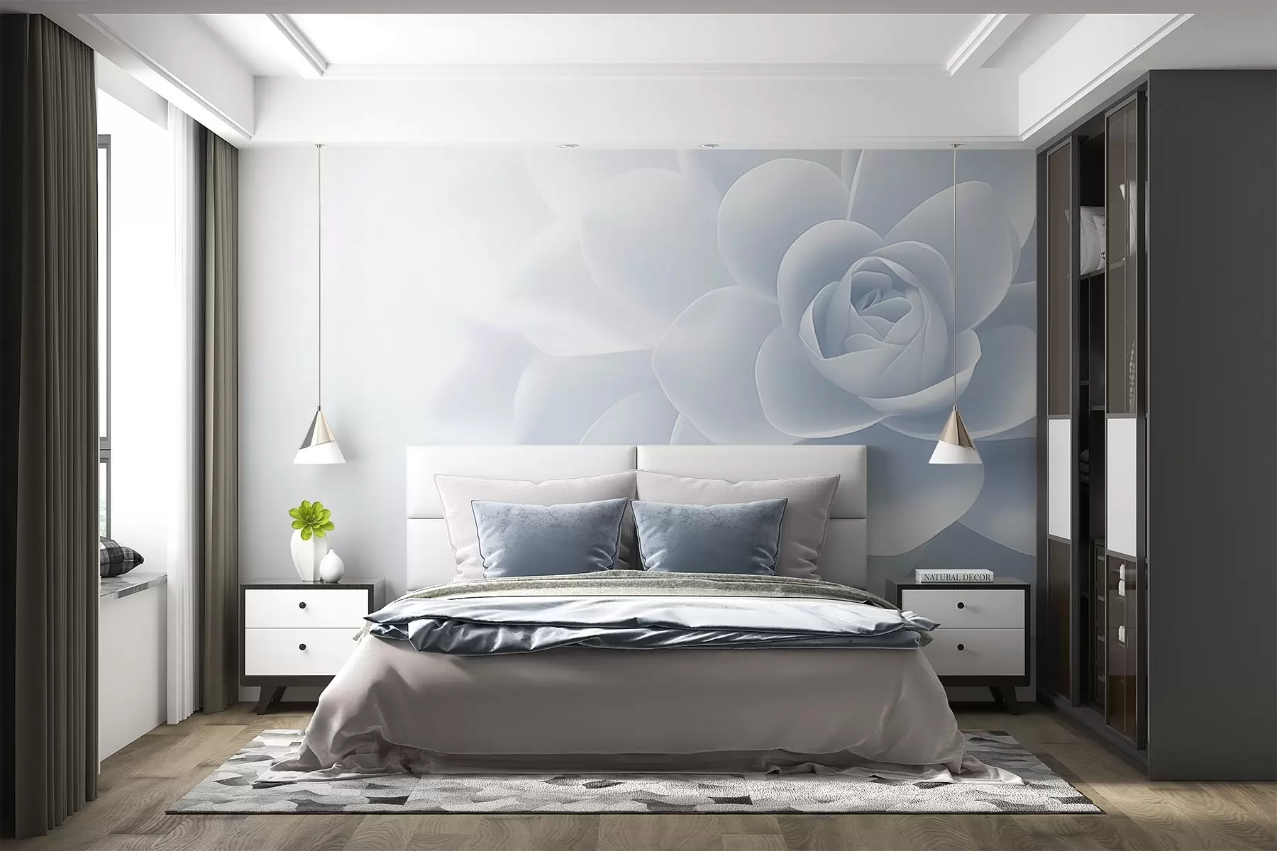 wall murals Large flower w04335v1