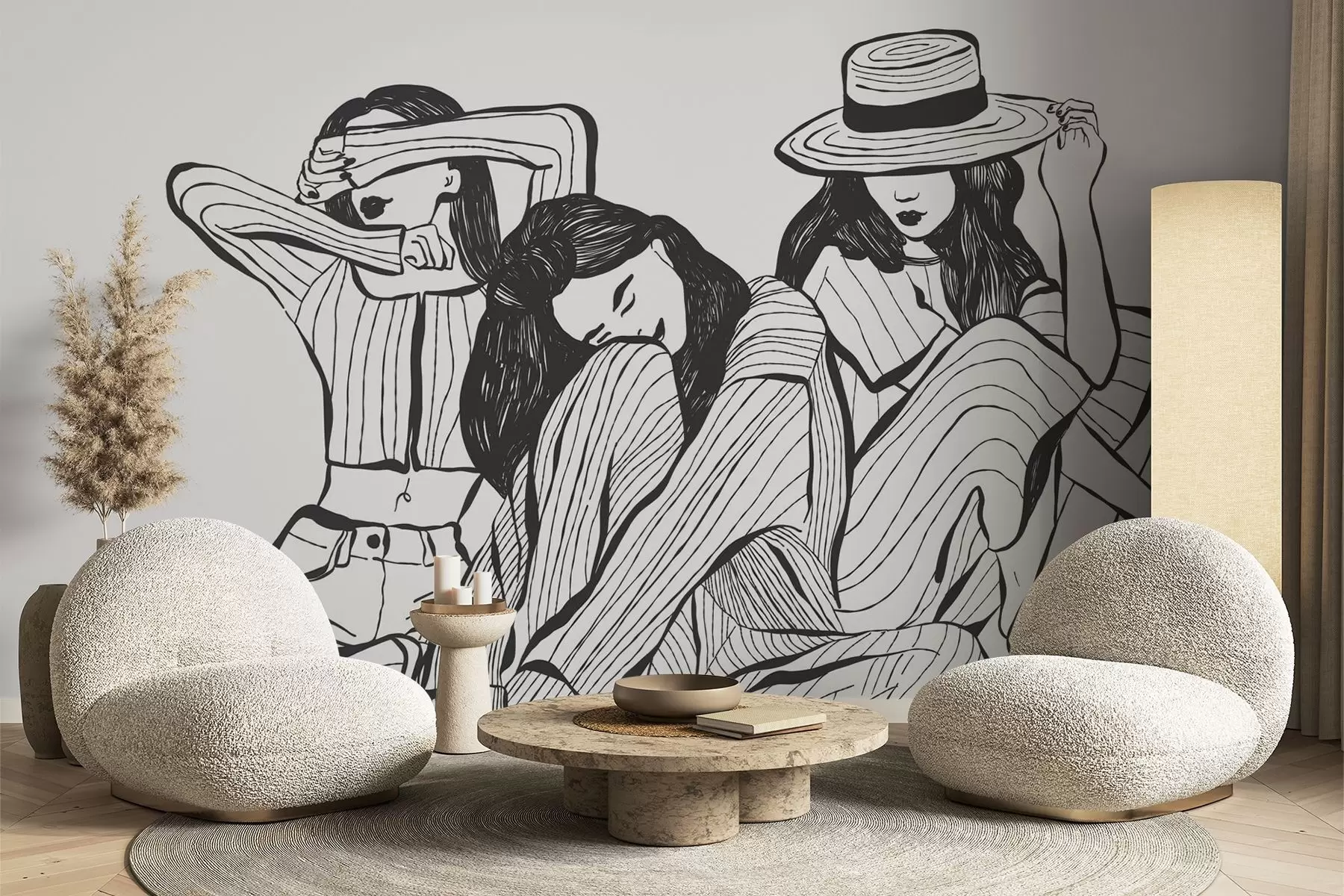 Wall Mural Photo Wallpaper Girls w04384