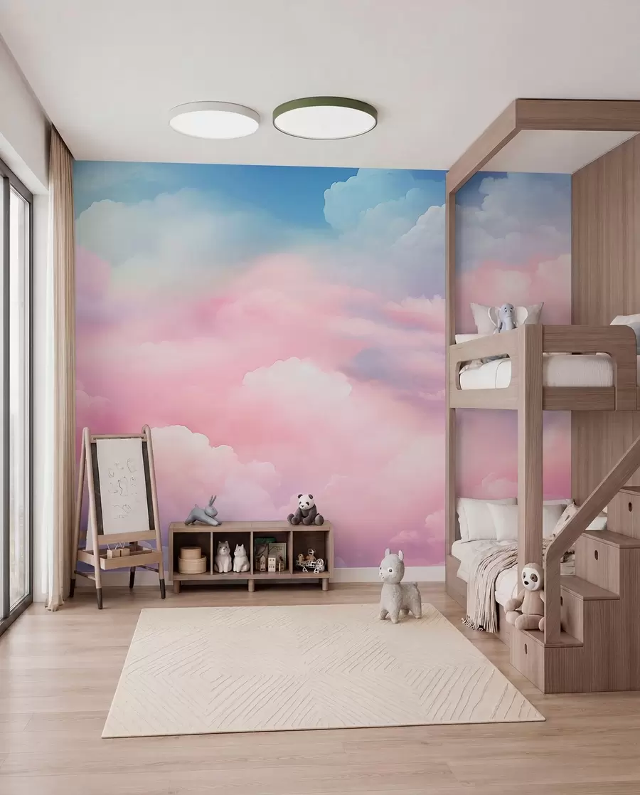 wall murals Colourful clouds w04387