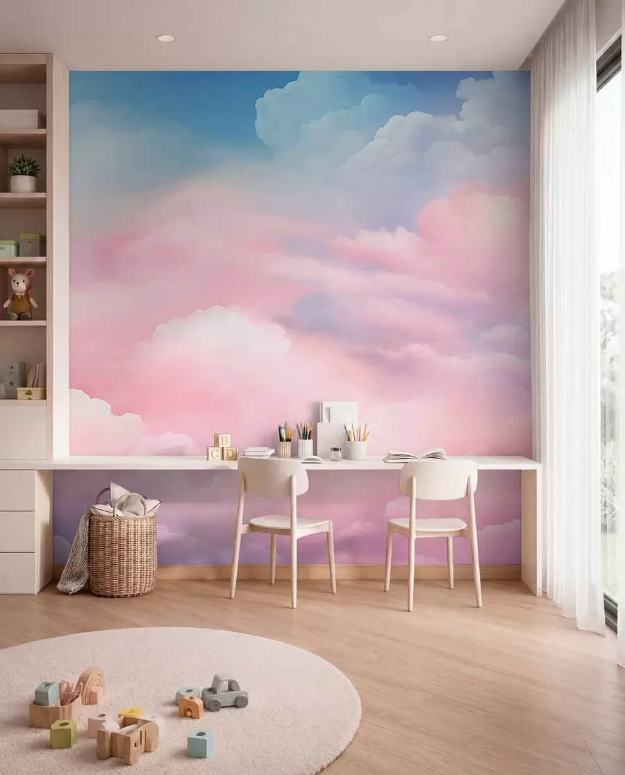 wall murals Colourful clouds w04387