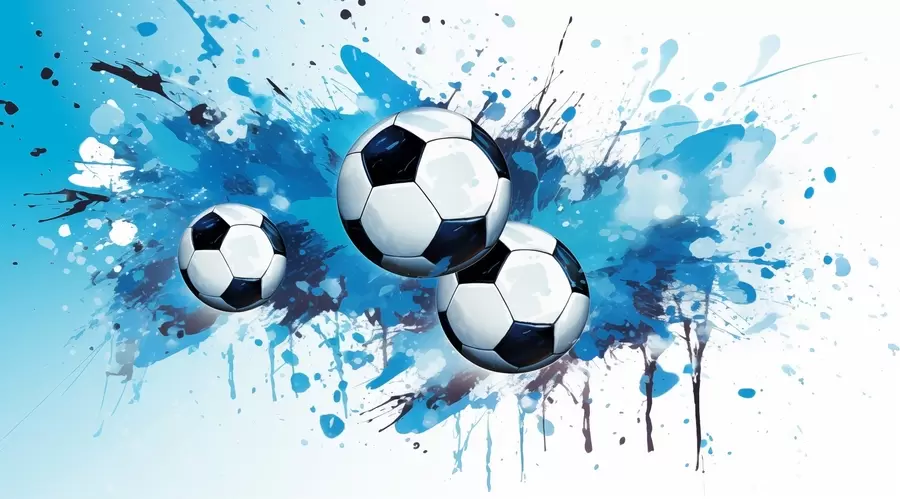 Wall Mural Photo Wallpaper Soccer balls w04373