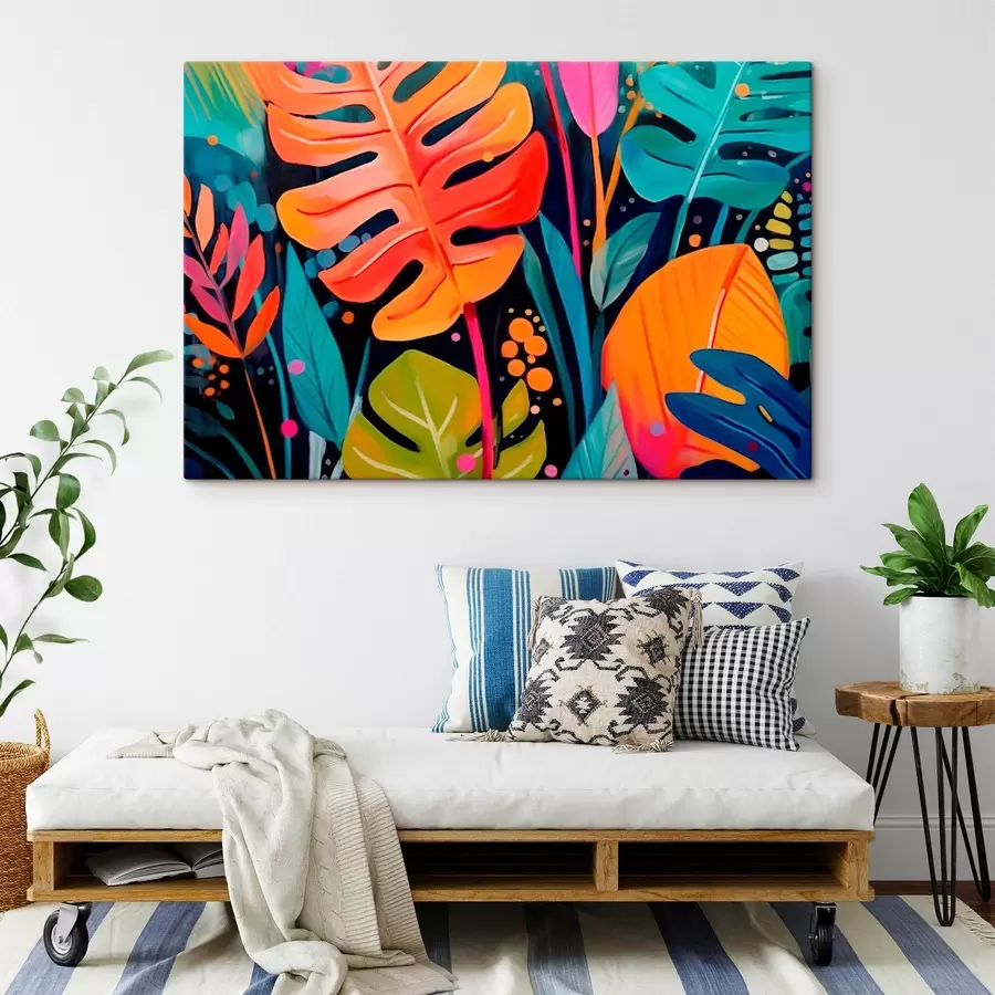 murales Hojas tropicales s45308