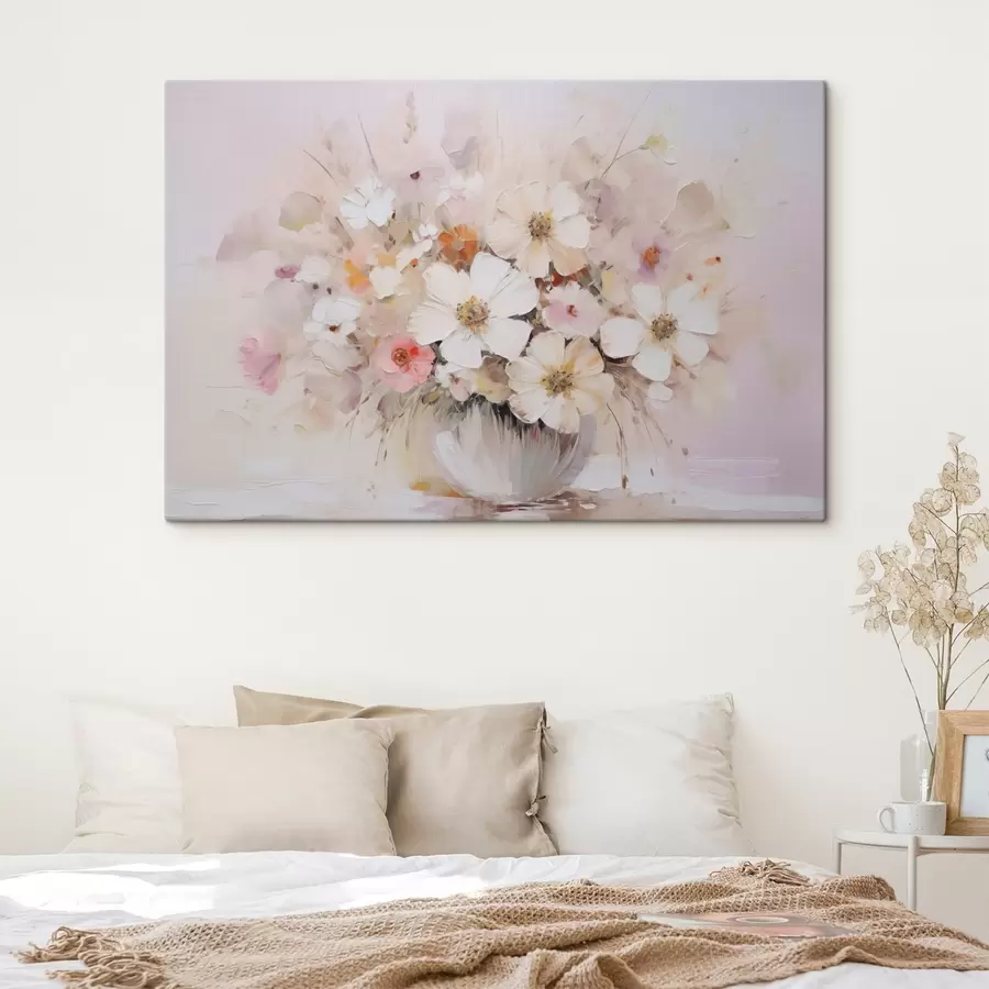 wall murals Delicate bouquet imitation of painting s45347