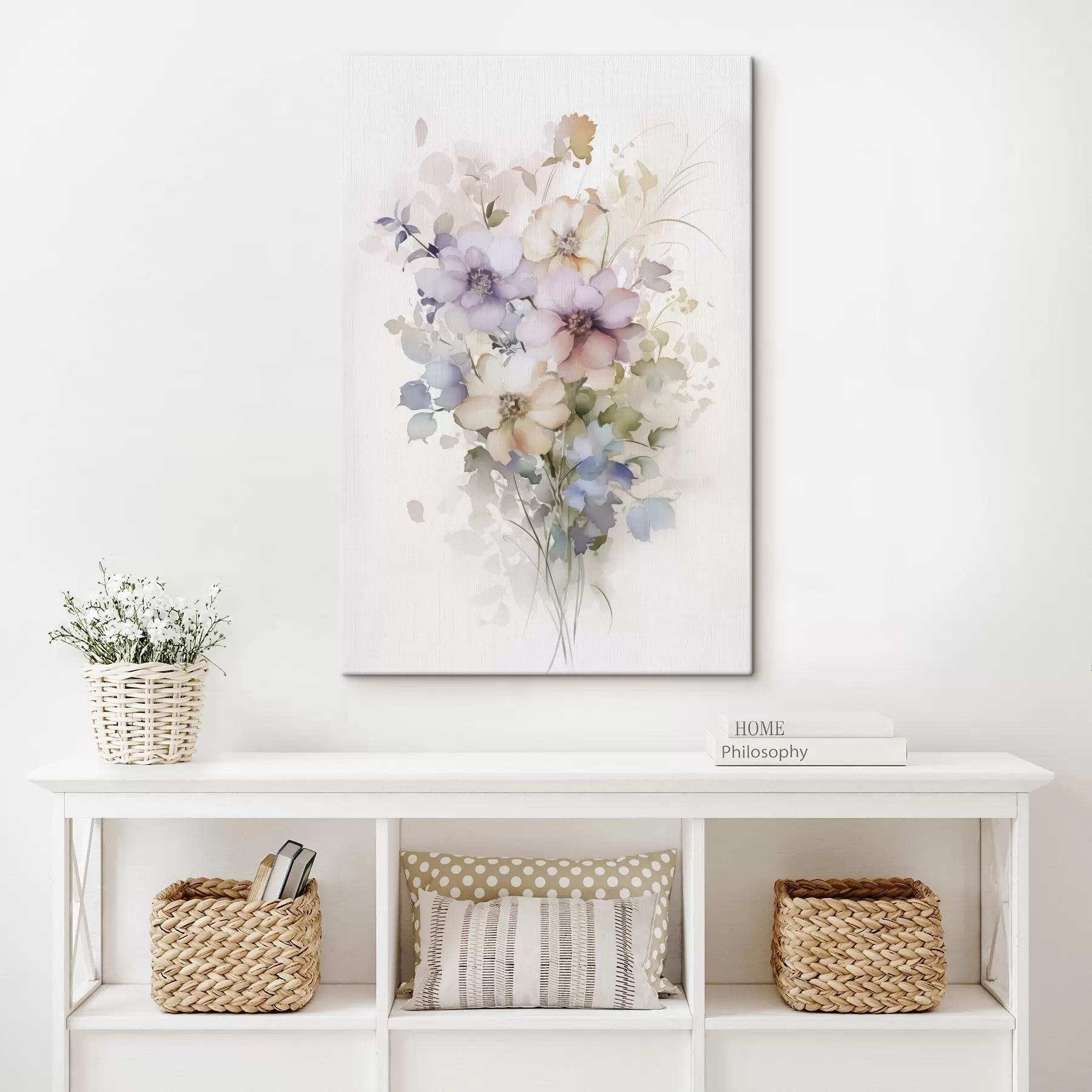 wall murals Flowers imitation of watercolor s45354