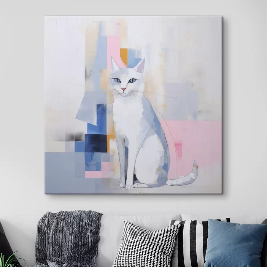 murales gato abstracto s45359