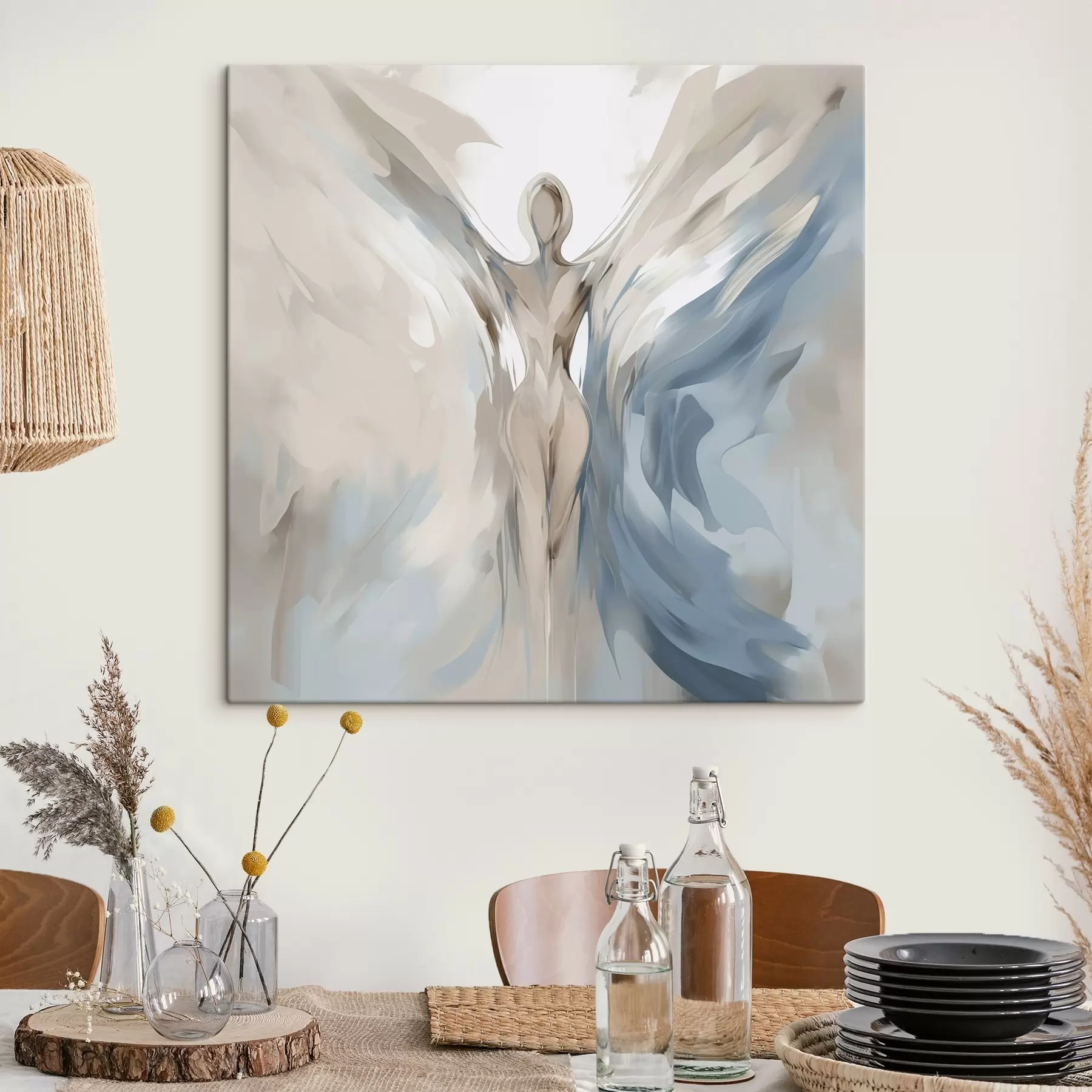 murales Pintura imitación ángel s45360