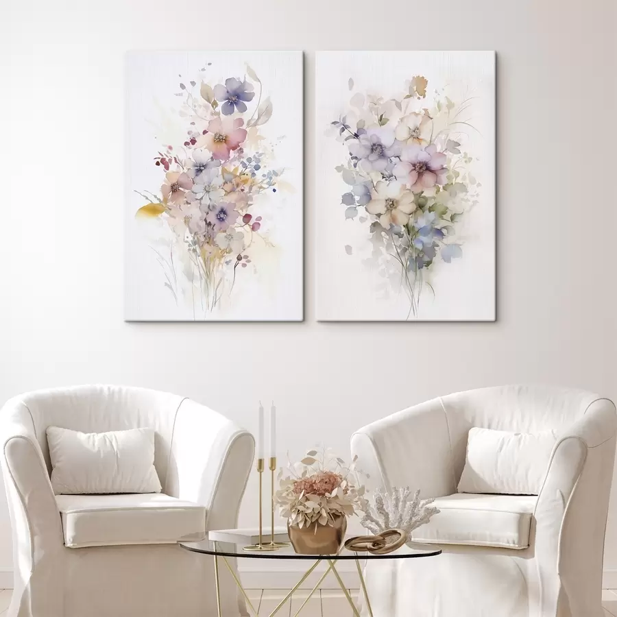 wall murals Flowers imitation of watercolor m00590