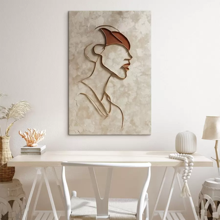 murales Rostro femenino abstracto s45395