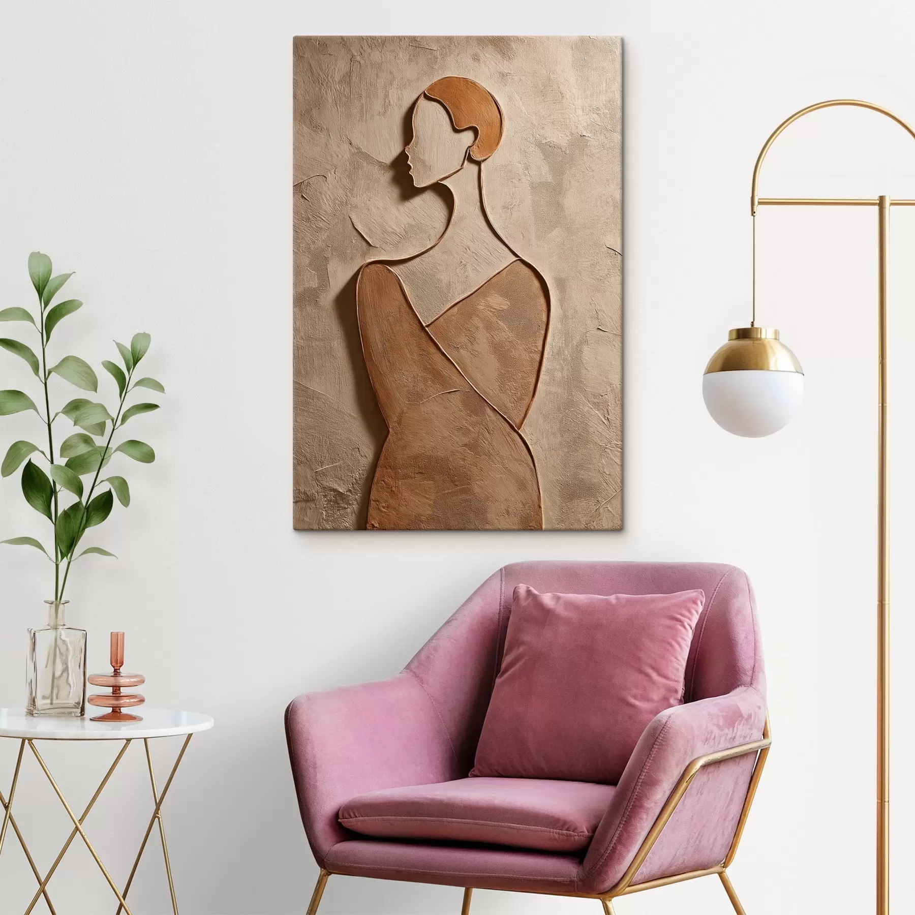 wall murals Abstract Female Face s45396