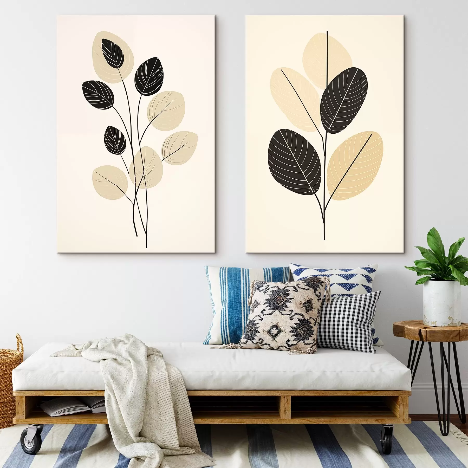 wall murals Abstract wavy lines with volumetric texture and smooth curves m00599