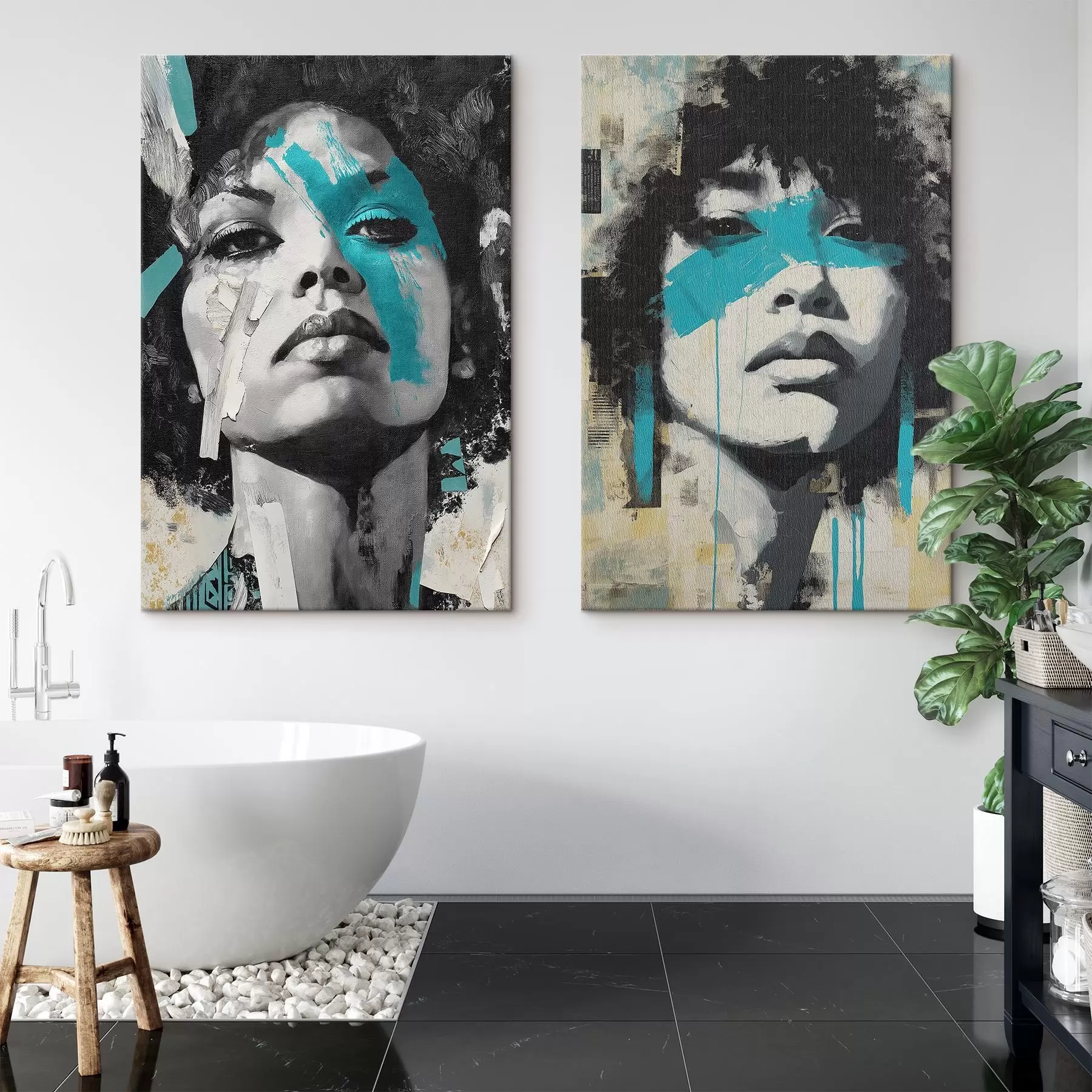 wall murals Abstract female face m00602