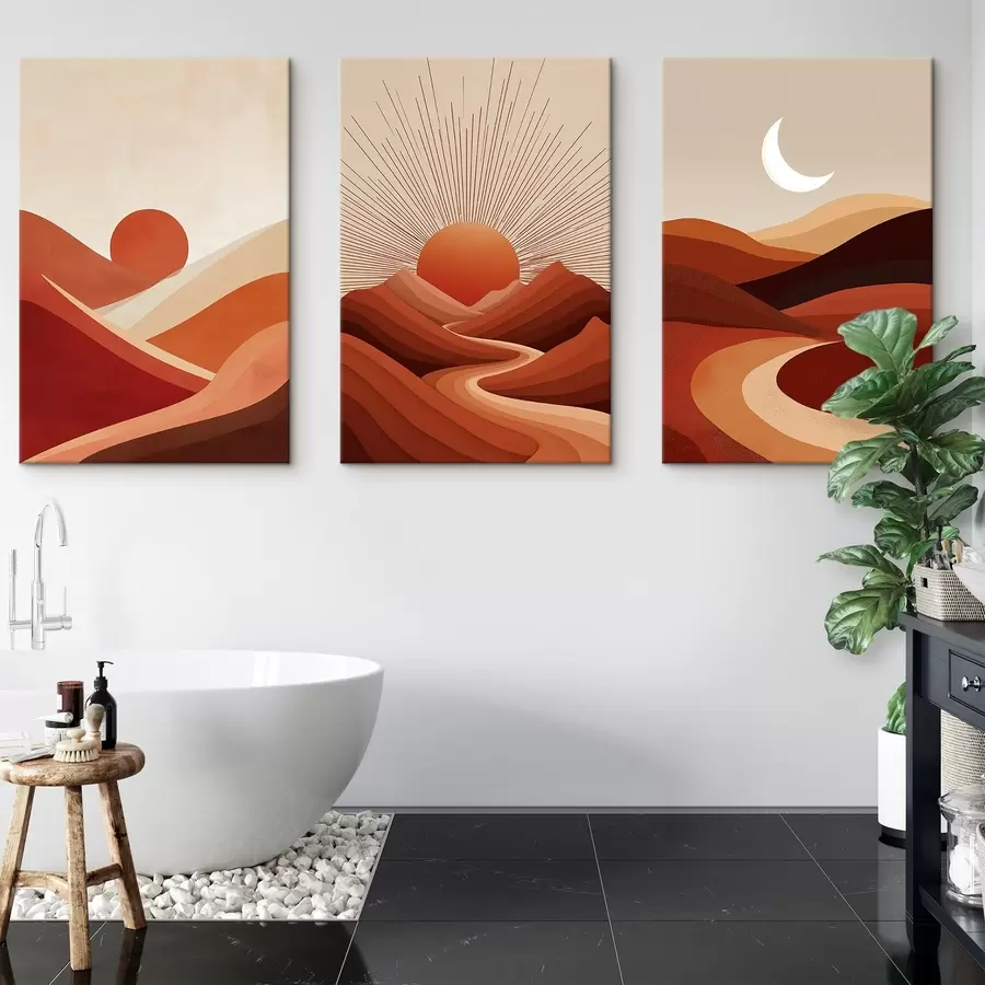 wall murals Abstract sun in lines m00606
