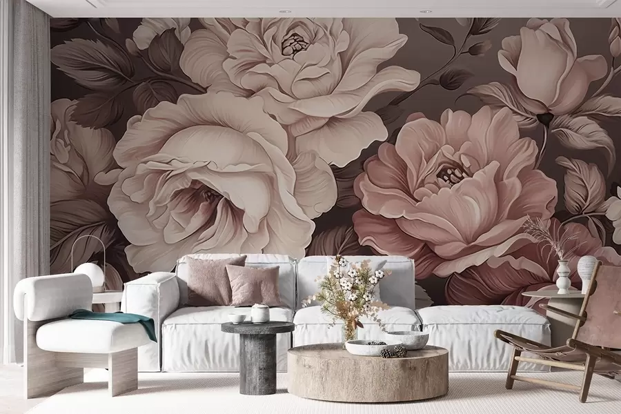Wall Mural Photo Wallpaper Peonies w04378