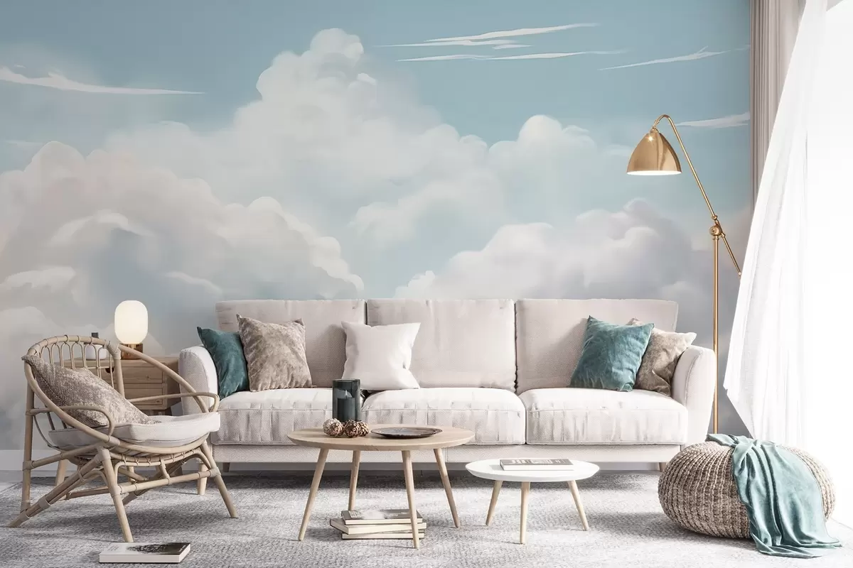 peintures murales Nuages w04406