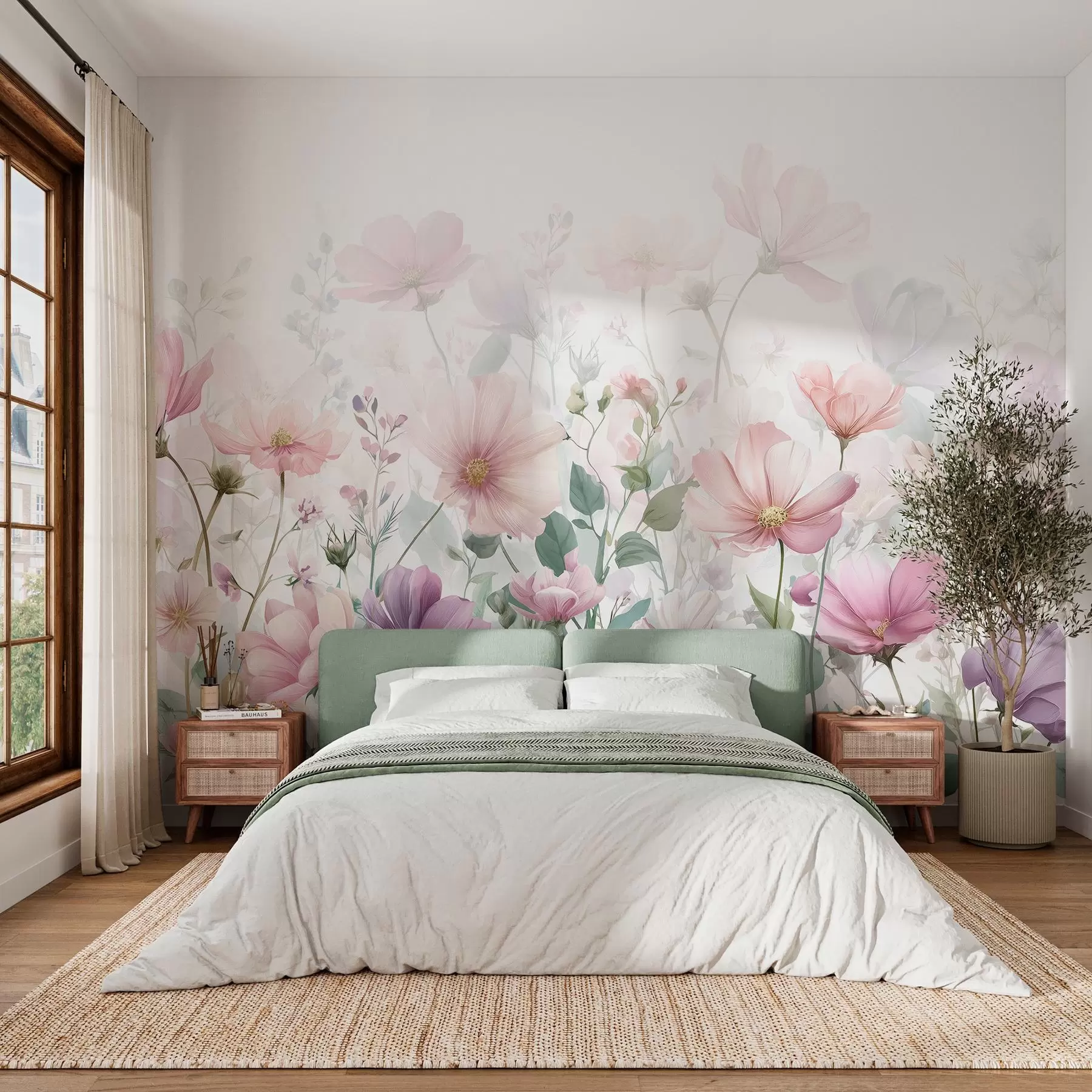 Wall Mural Photo Wallpaper delicate wildflowers w04171