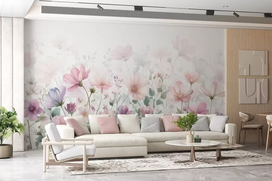 Wall Mural Photo Wallpaper delicate wildflowers w04171