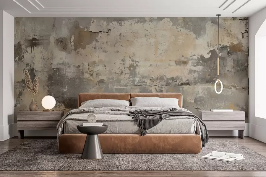 peintures murales imitation d'un mur ancien texturé w04311