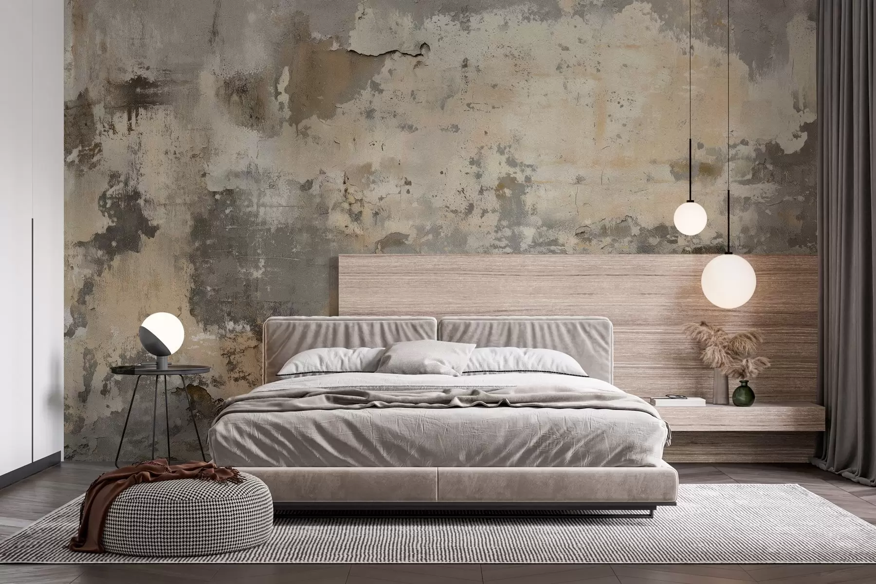 Wall Mural Photo Wallpaper imitation of a textured old wall w04311