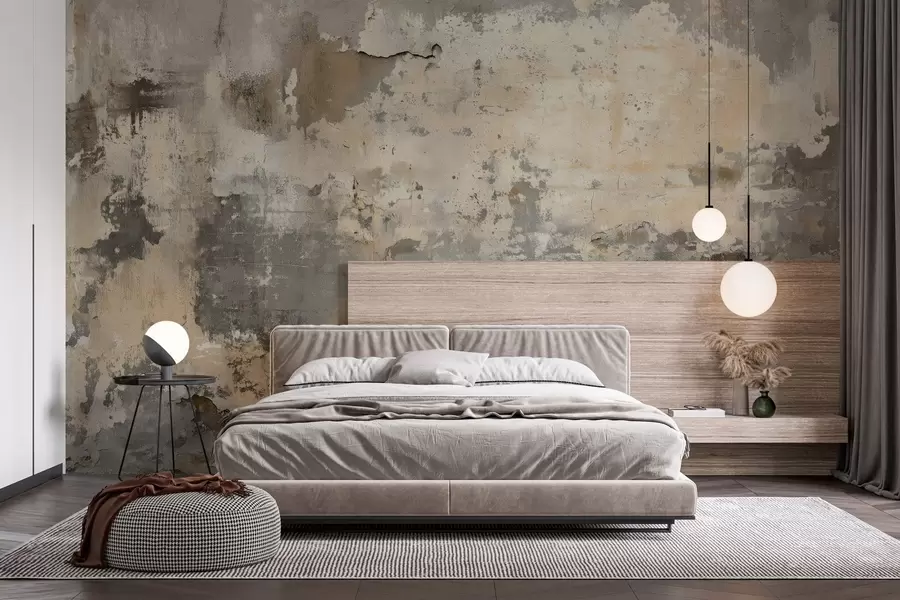 Wall Mural Photo Wallpaper imitation of a textured old wall w04311