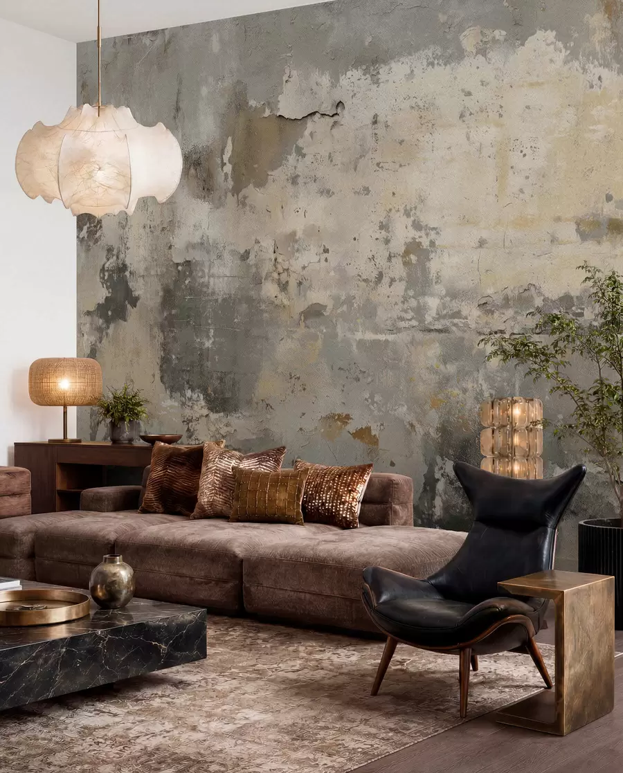 Wall Mural Photo Wallpaper imitation of a textured old wall w04311