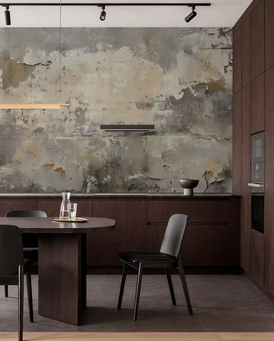 wall murals imitation of a textured old wall w04311