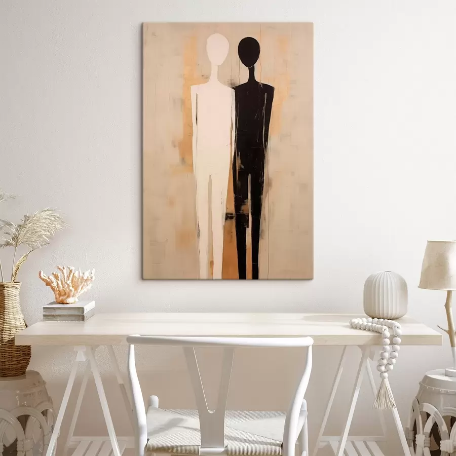 murales Silueta de dos figuras s45430