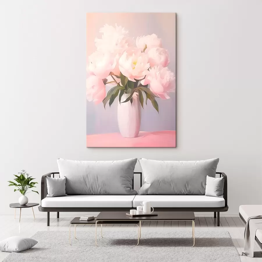 wall murals Bouquet of peonies in a vase s45432