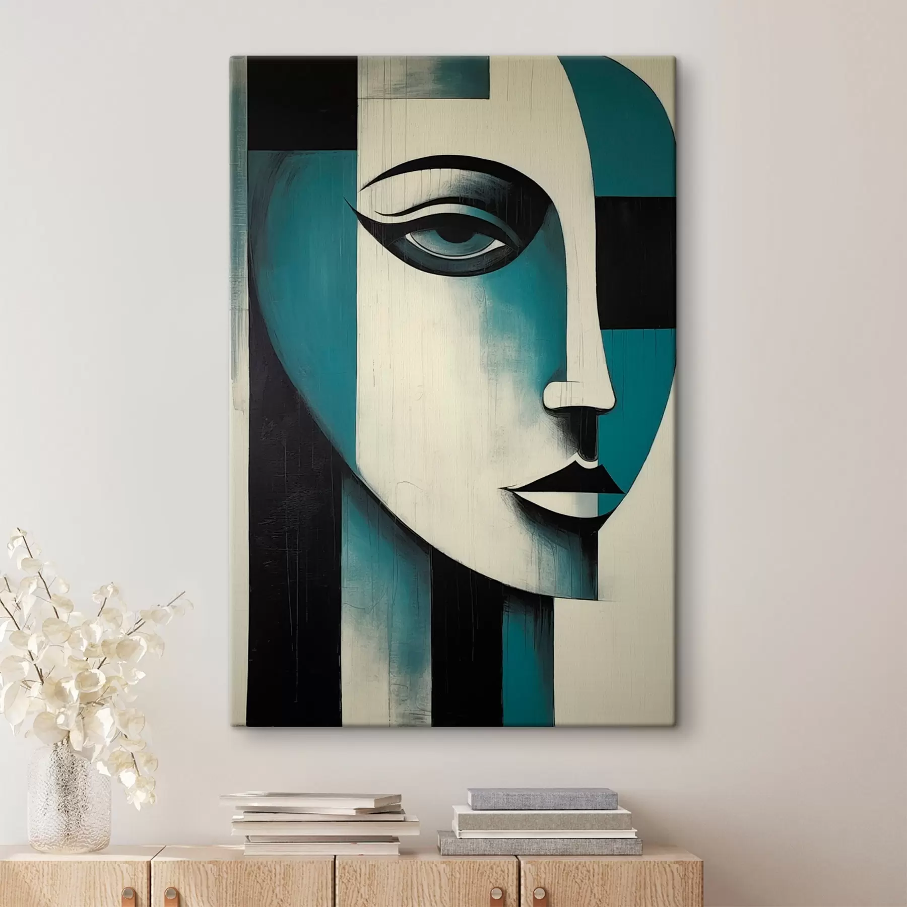 wall murals Abstract female portrait s45436