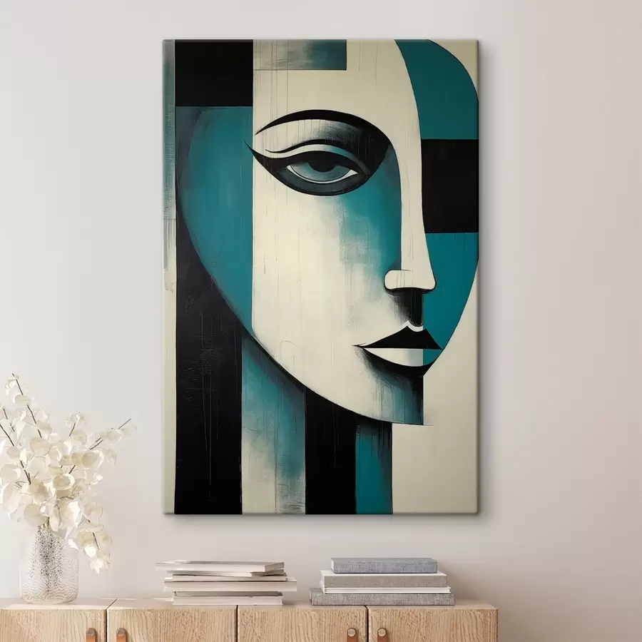 murales Retrato femenino abstracto s45436