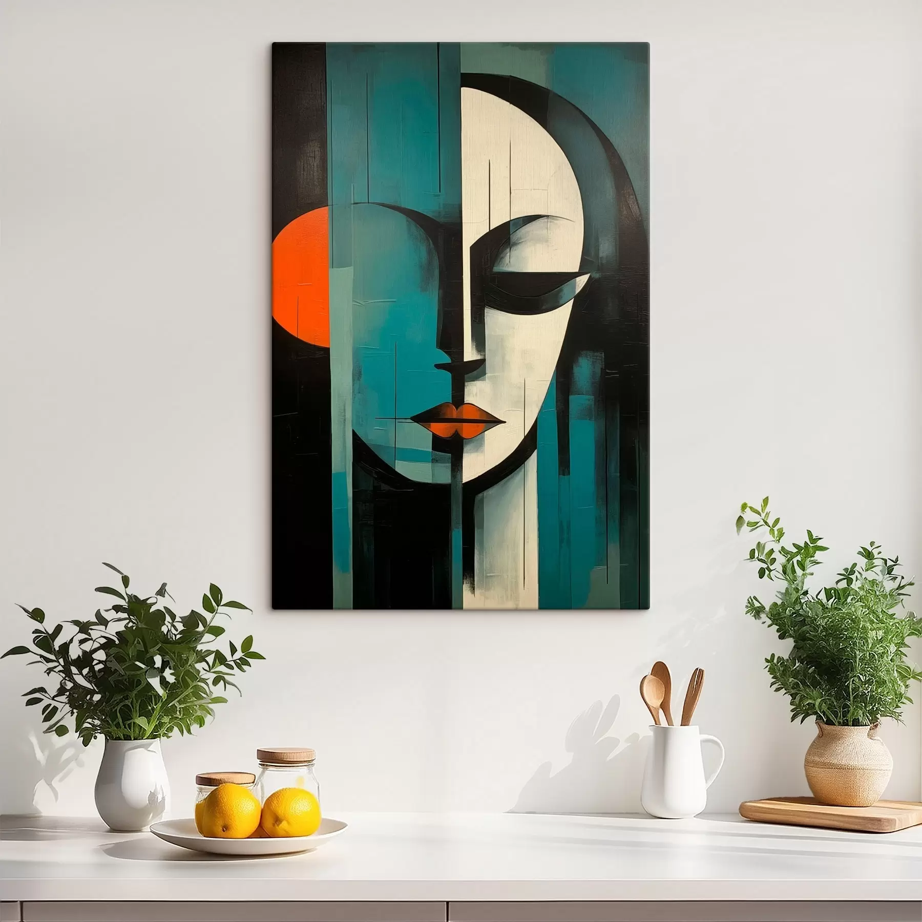 wall murals Abstract female portrait s45437