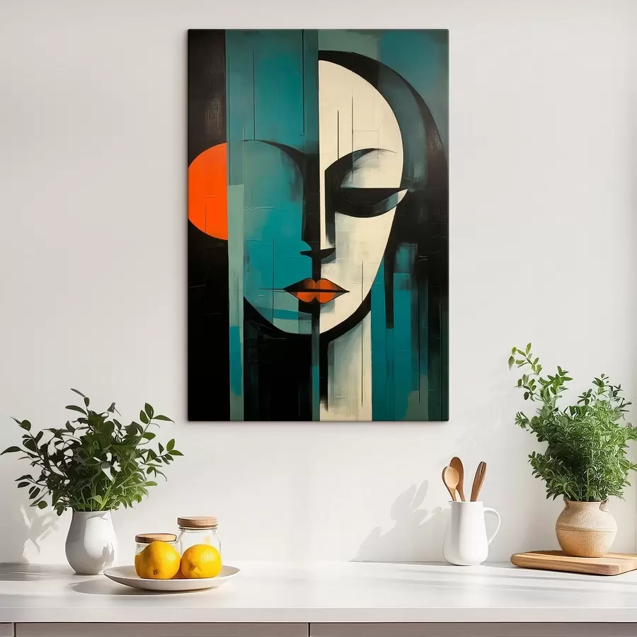 murales Retrato femenino abstracto s45437