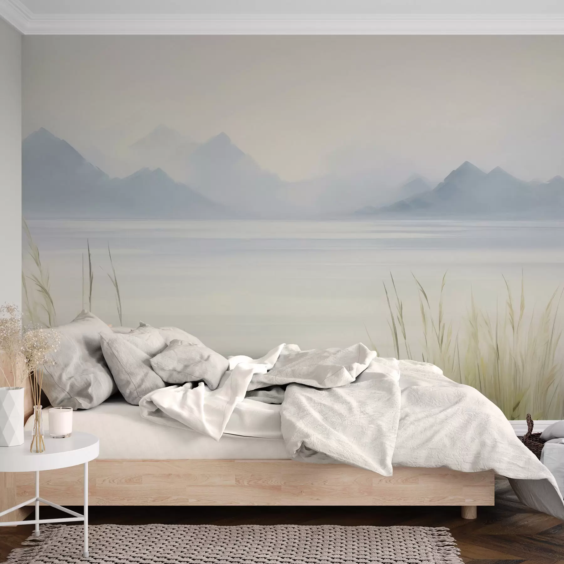 peintures murales Lac de montagne w04409